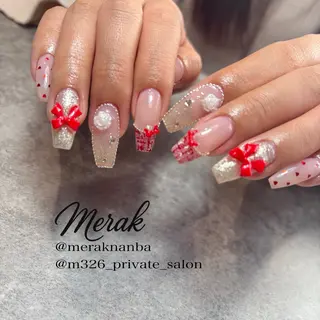 ネイル nagaoフィルイン パラジェル長さだしのネイルデザイン