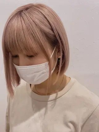ショート ヘアアレンジ 🧡梅田ハイトーン カラー🧡runaのヘアスタイル
