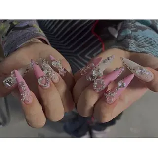 ネイル 【パラジェル・フィルイン】 T&BNAIL STUDIO所属・り オ　ロング無制限中のネイルデザイン