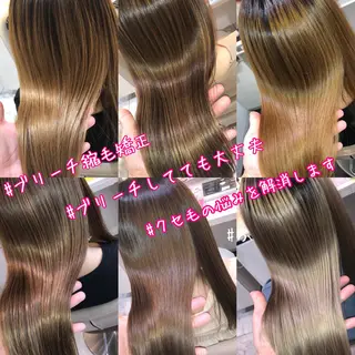 ショート パーマ 安井　昴 💫ブリーチ縮毛矯正のヘアスタイル