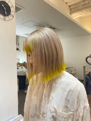 ミディアム カラー 入江 允のヘアスタイル