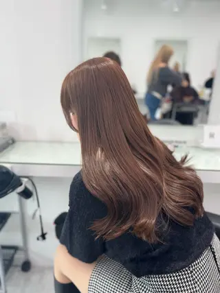 ロング カラー 透明感 カラーしゅうじのヘアスタイル