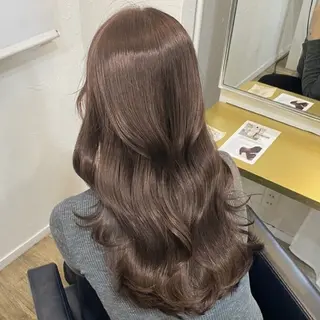 ロング ベージュ／Wカラー/ 神戸元町/RYO.のヘアスタイル