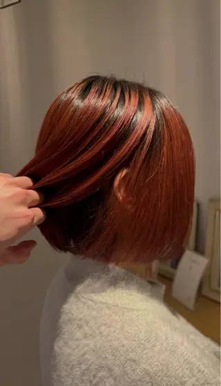 ミディアム 大川 陽向のヘアスタイル