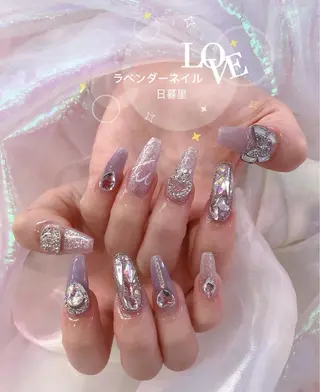 ネイル ラベンダー💖日暮里 ルル💖ネイルのネイルデザイン