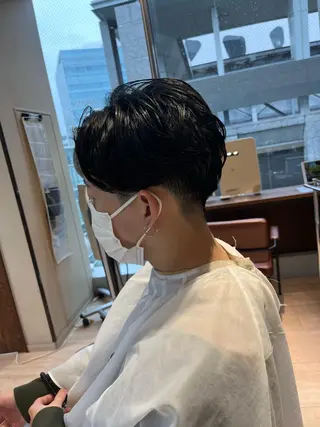 パーマ メンズ 赤羽今日子/レイヤー /盛れる顔まわりのヘアスタイル