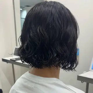 ショート パーマ 髪質改善ストレート /暖色カラー🎀🪞のヘアスタイル