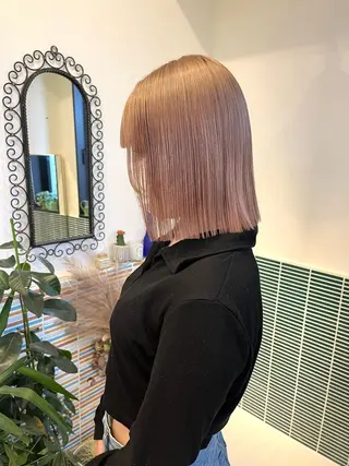 ミディアム カラー 🩷ハイトーン透明感 レイヤー🩷ユリカのヘアスタイル