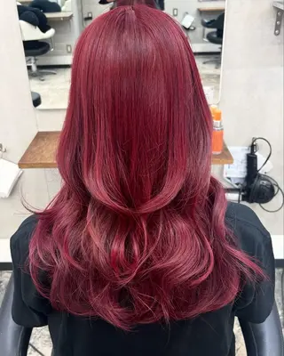 ロング カラー ウルフ🐺/ボブ ハイトーン🌈/増田のヘアスタイル