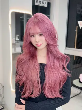 カラー GiseL さあや博多ハイトーンのヘアスタイル