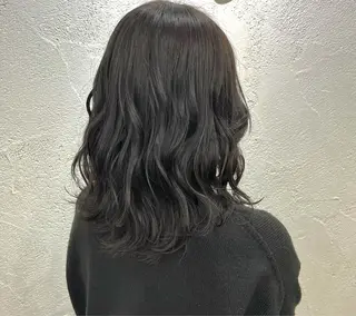 セミロング カラー ヘアアレンジ 🪽髪質改善ストレー ト🤍美羽🤍のヘアスタイル