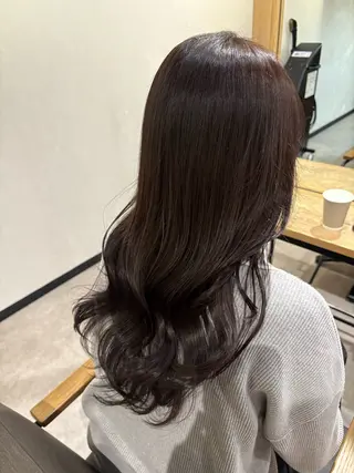 ロング カラー 児島 萌泉のヘアスタイル