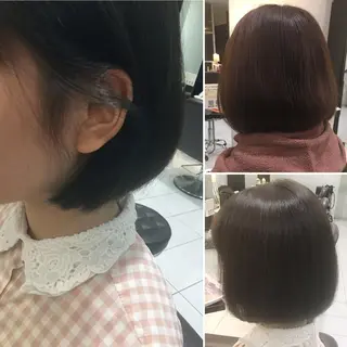 ミディアム カラー 髪質改善/ 艶髪カラー/益田直幸のヘアスタイル