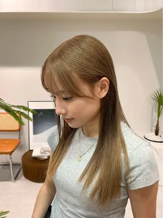 ミディアム カラー 🌿似合わせ透明感 カラー松本朋幸🌿のヘアスタイル