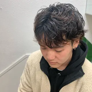 ショート カラー ヘアアレンジ メンズ サナ🌱 切りっぱなしボブのヘアスタイル