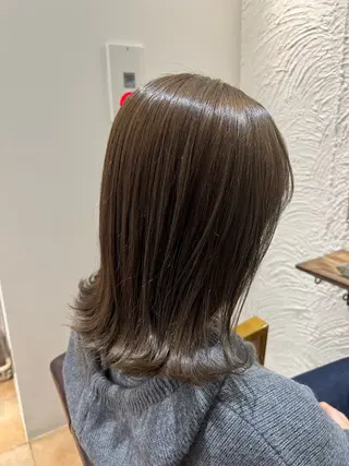 ミディアム カラー 🥀韓国ヘア🥀 宮津真菜のヘアスタイル