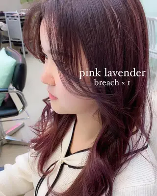 ミディアム カラー 岡野 静華のヘアスタイル