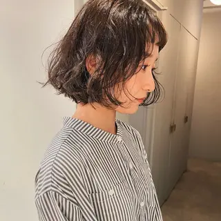 ショート パーマ ショート/ボブ/ パーマ/柏原良亮のヘアスタイル