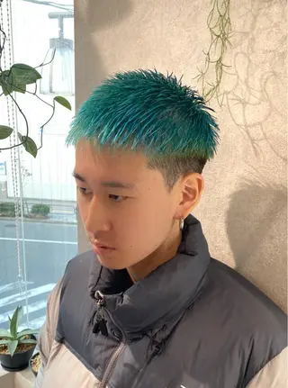 ショート カラー メンズ お洒落カジュアル🍃 まなとのヘアスタイル