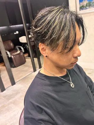 ショート パーマ メンズ EARTH大宮宮原店所属・ri kuのヘアスタイル