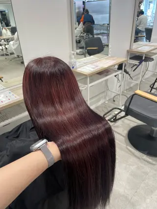 ロング カラー クルミ/ 💕ワンホンネイルのネイルデザイン