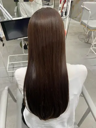 ロング カラー qulim所属・前橋 姫奈のヘアスタイル