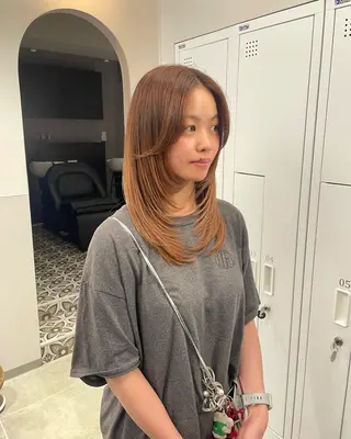 セミロング 武田 清久のヘアスタイル