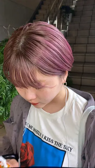 ショート カラー タカノ ノゾミのヘアスタイル
