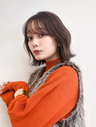 ミディアム カラー ヘアアレンジ BASSA 石神井公園店のヘアスタイル