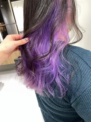 ロング カラー GO TODAY SHARE SALON 原宿本店所属・ブリーチ/ハイトーン 艶カラー/ユリナのヘアスタイル