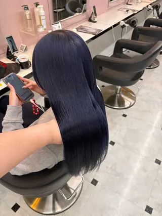 ロング カラー 透明感ベージュカラー 🪞上野🪞AIのヘアスタイル