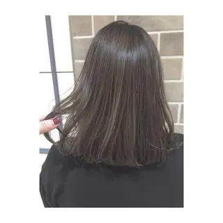 ミディアム カラー ZOA classic hair所属・東 みのりのヘアスタイル