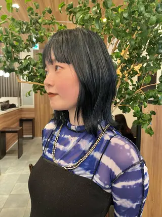 ミディアム カラー 門崎未依/レイヤー/ メンズカット🪿🌼のヘアスタイル