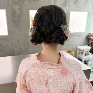 ヘアアレンジ 🦋Misaki🦋 メンズパーマ/着付けのヘアスタイル