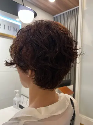 ショート パーマ 穂乃香 ショートパーマ☘️のヘアスタイル