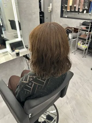 ミディアム カラー いろあそび mahoのヘアスタイル