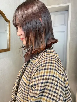 ミディアム カラー ナチュラル透明感🌱 小山美樹子のヘアスタイル