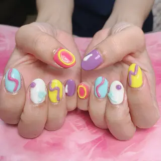 ミディアム hs nail salonのネイルデザイン