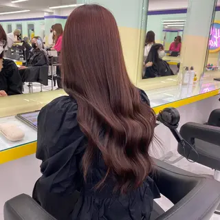 ロング カラー パーマ ヘアアレンジ メンズ キッズ ネイル マツエク・マツパ アイブロウ Lumo所属・💖横浜ブリーチなし 💖MIHOのヘアスタイル