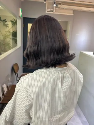 セミロング カラー きよはらちさき🍑 柔らかカラー🌱🫧のヘアスタイル