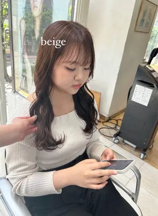 ロング カラー ありむらもえ/ 透明感カラーのヘアスタイル