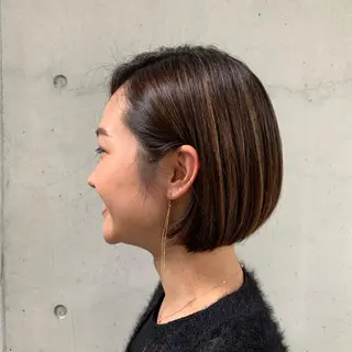 ショート カラー 似合わせショート🌿 ボブ🫧 乾辺真悠子のヘアスタイル