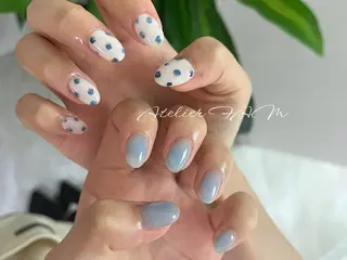 ミディアム nail&eyelashsalon atelier fam上本町店所属・アトリエ FAMのネイルデザイン