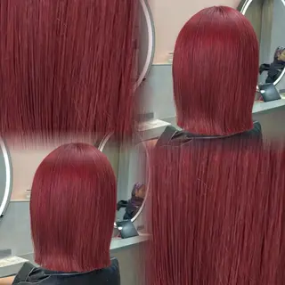 カラー 博多/ ブリーチ/暖色/色味のヘアスタイル