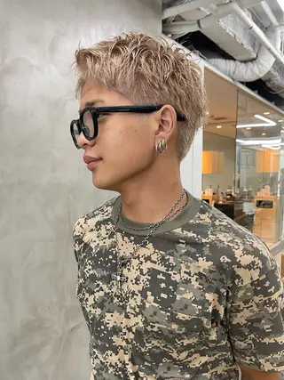 カラー メンズ メンズカット パーマ[佐橋]のヘアスタイル