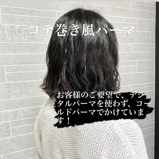 ミディアム 山崎 航のヘアスタイル