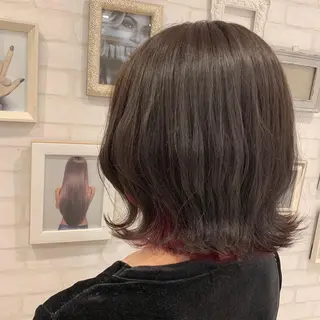 ミディアム 尾崎 優也のヘアスタイル