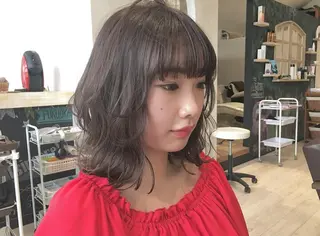 ミディアム カラー nakahara madokaのヘアスタイル