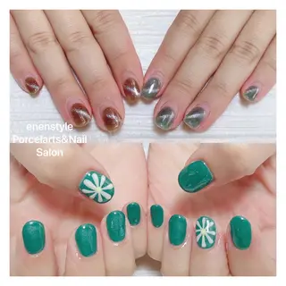 ミディアム ネイル 👑enen style👑のネイルデザイン