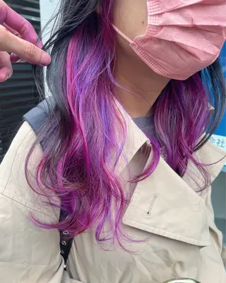 ロング カラー 原宿サロン代表 デザインカラー伊藤卓のヘアスタイル